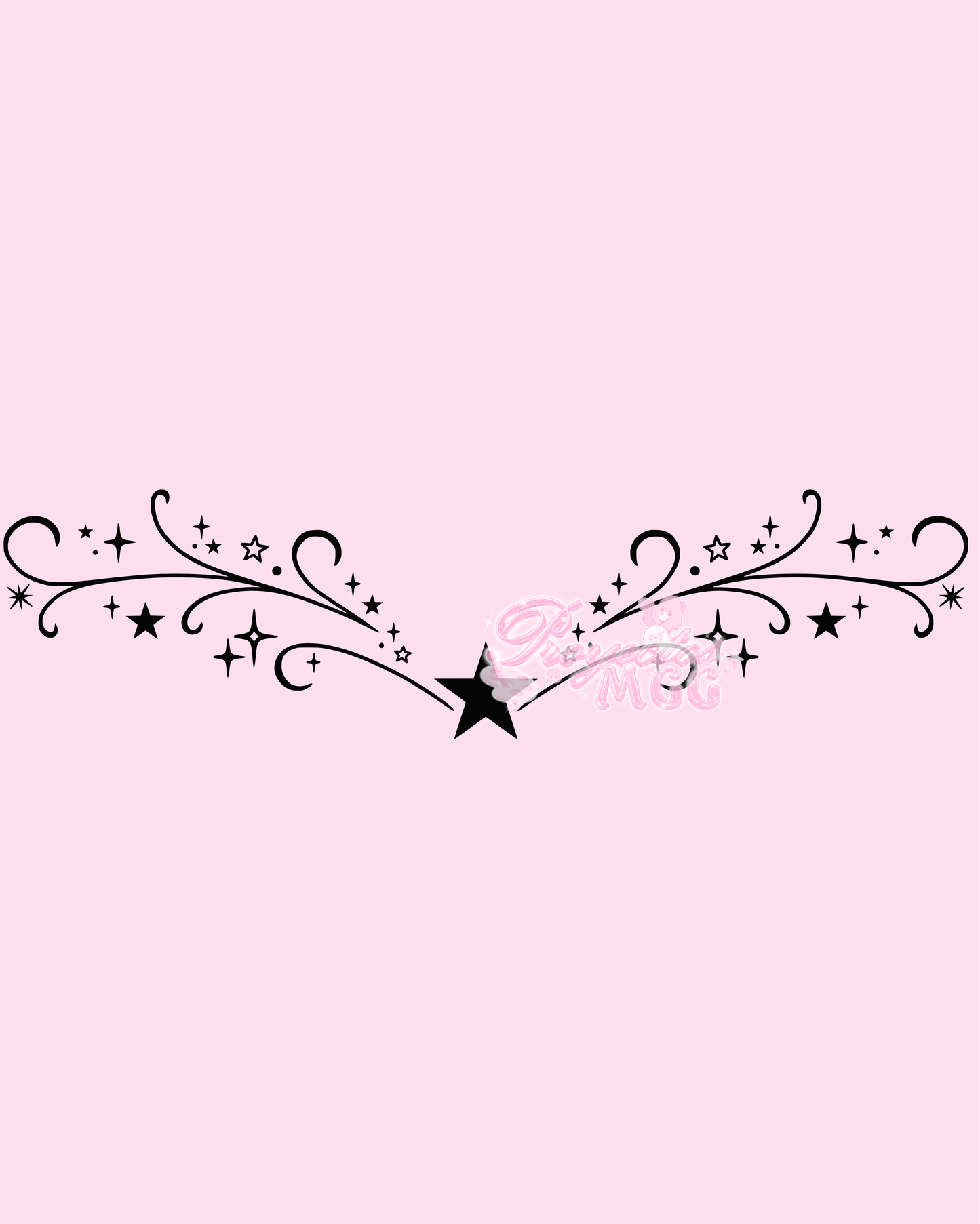 Stars Tramp Stamp Vinyl Car Decal