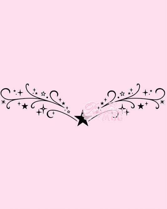 Stars Tramp Stamp Vinyl Car Decal