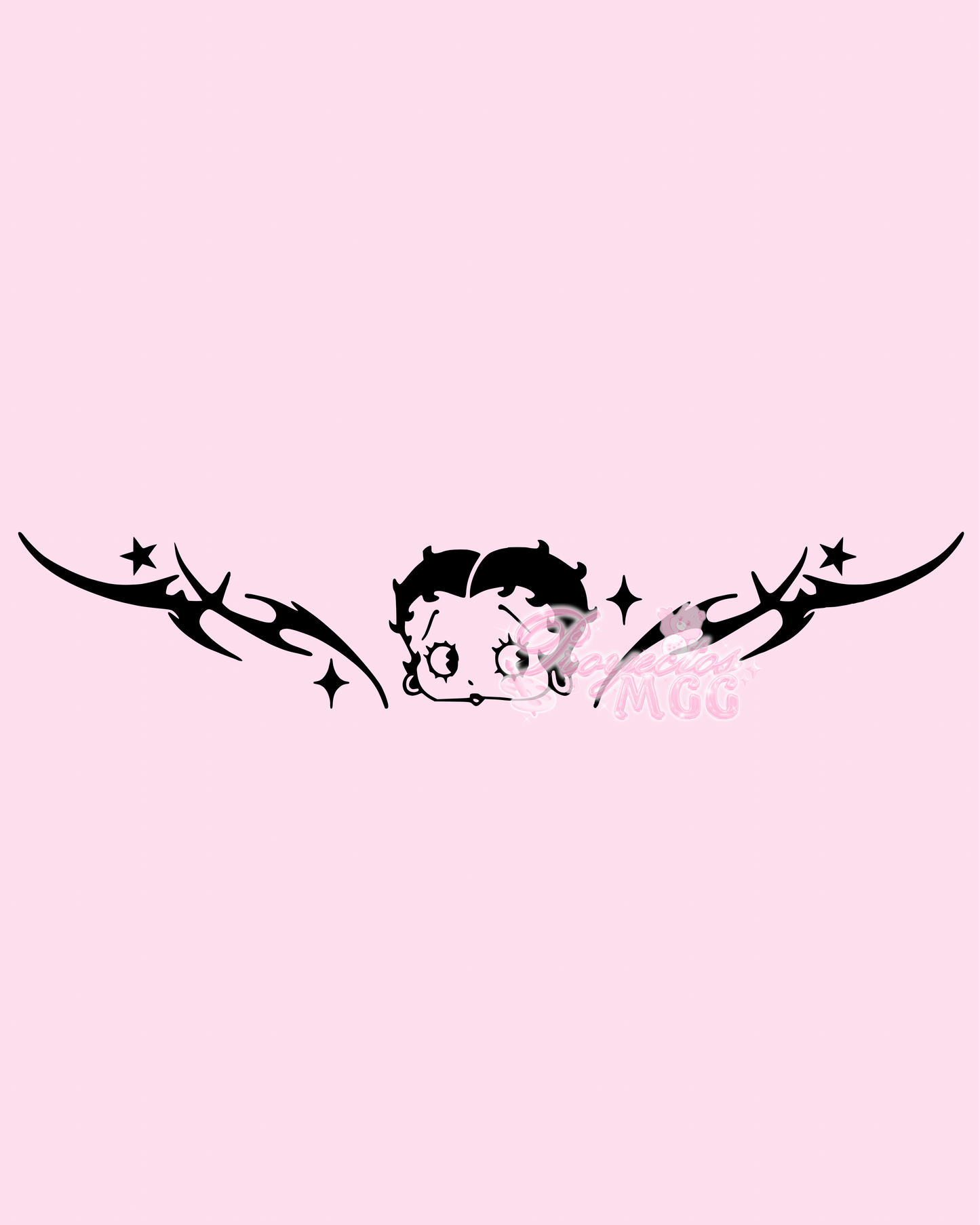 Betty Tramp Stamp Vinyl Car Decal