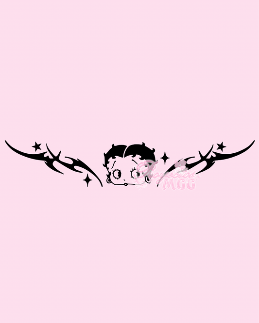 Betty Tramp Stamp Vinyl Car Decal