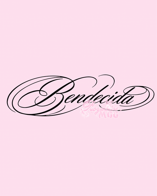 Bendecida Vinyl Car Decal