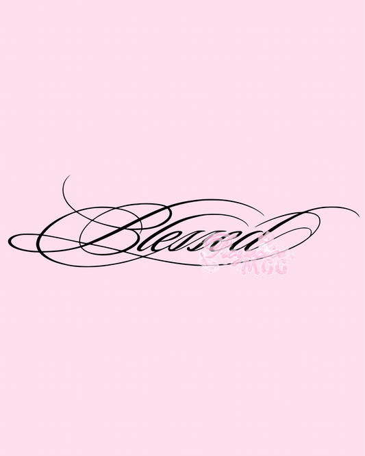 Blessed Vinyl Car Decal