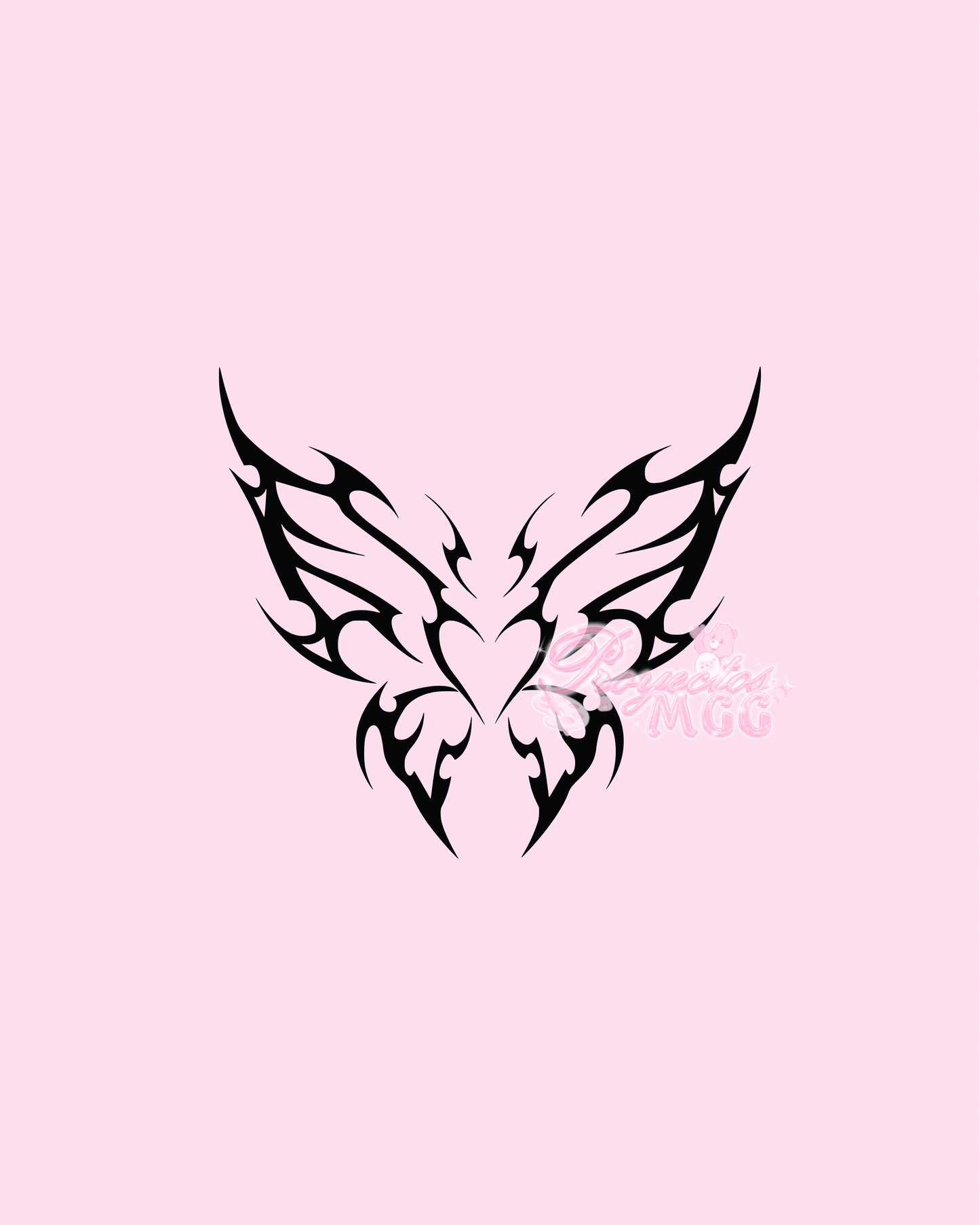 Butterfly Flame Vinyl Car Decal