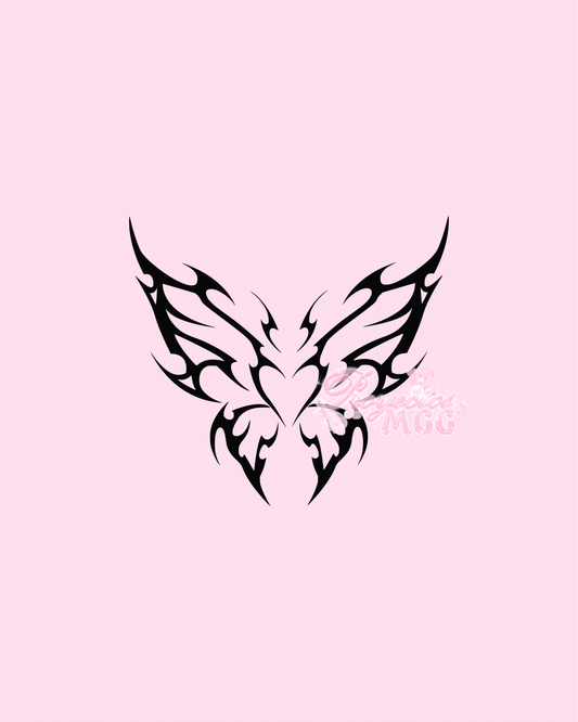 Butterfly Flame Vinyl Car Decal