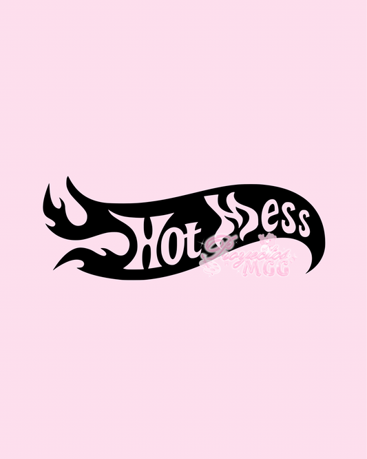 Hot Mess Vinyl Car Decal