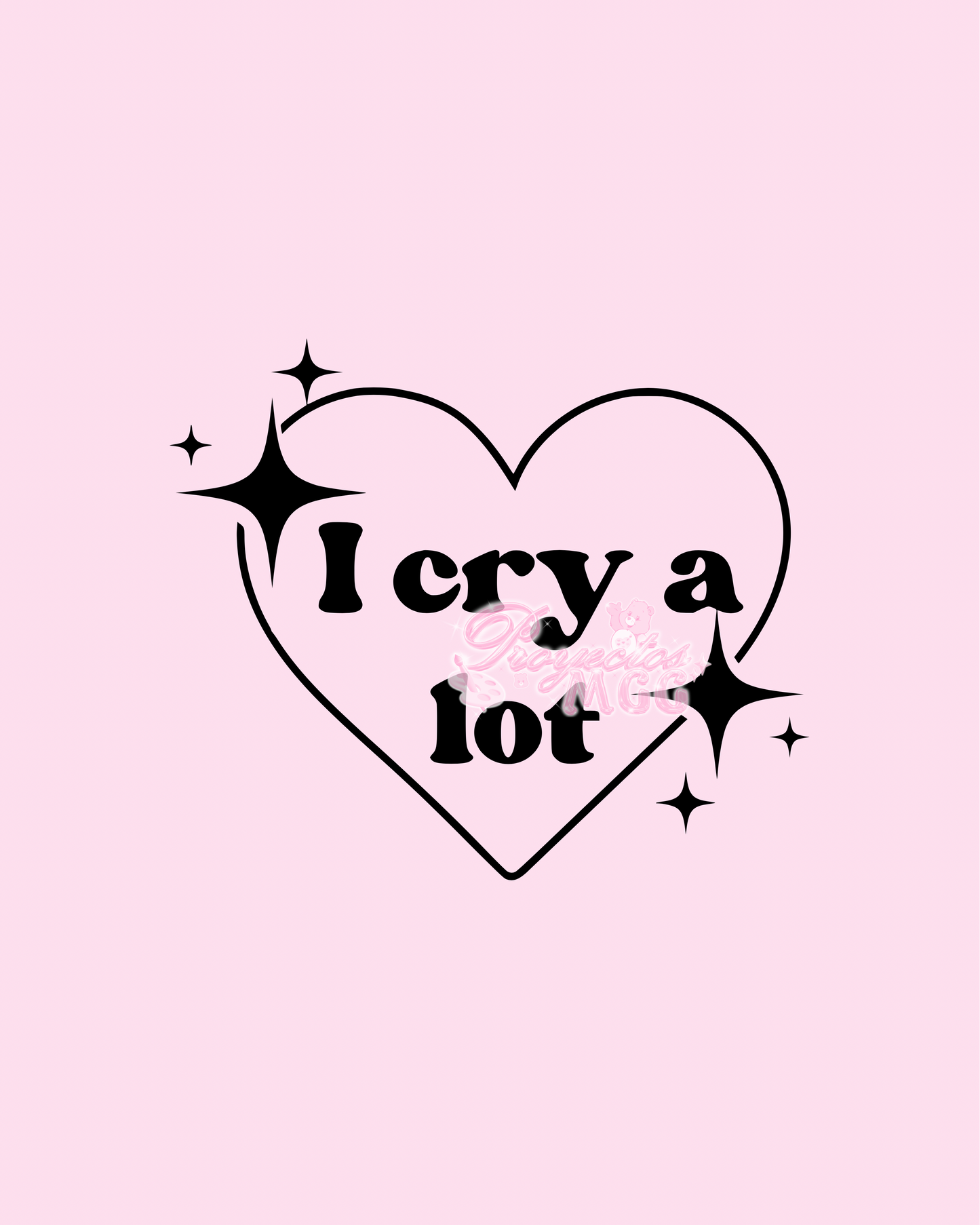 I Cry A Lot Vinyl Car Decal