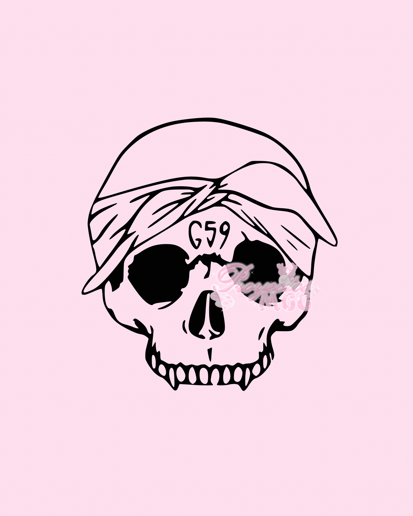 G59 Skull Vinyl Car Decal