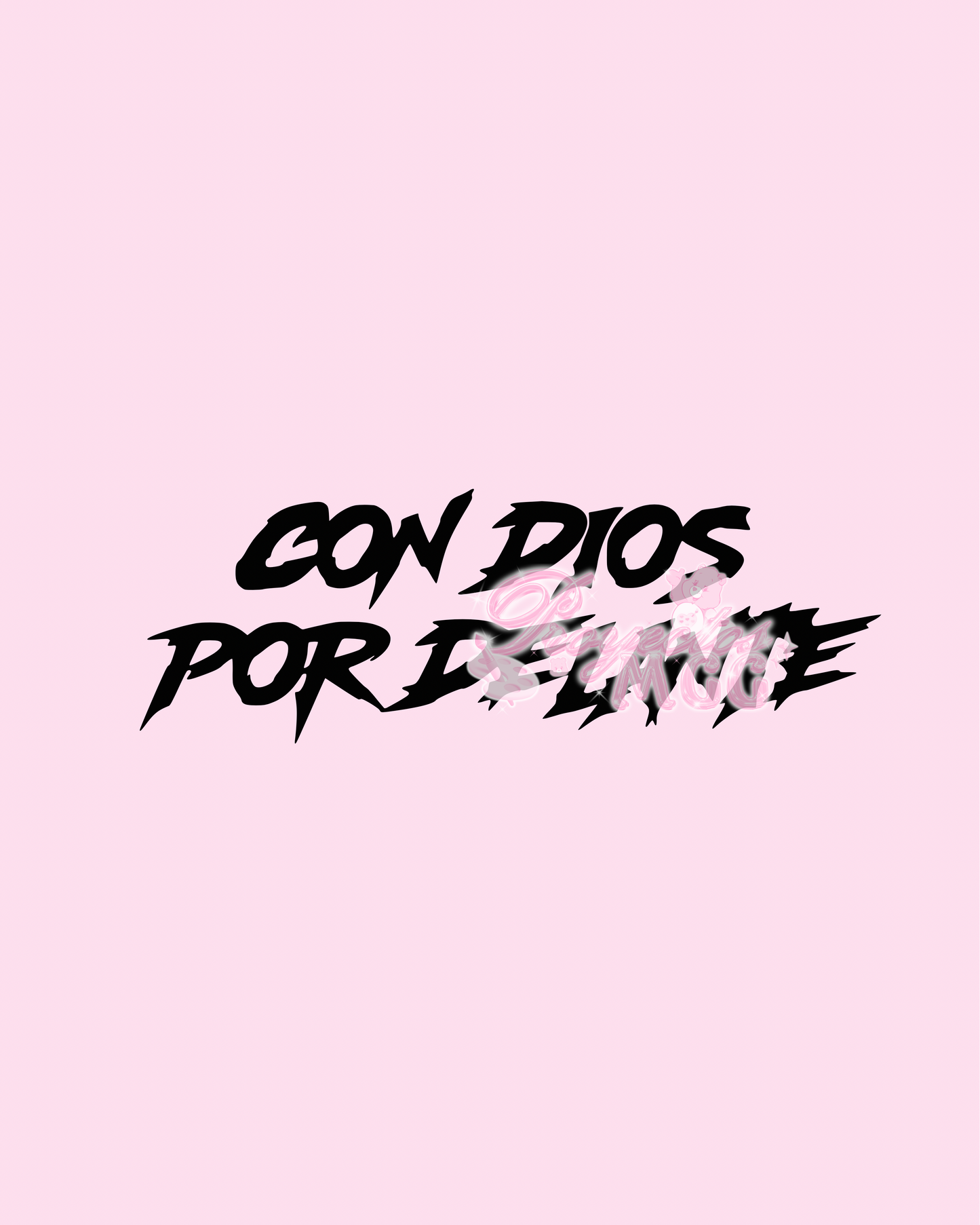 Con Dios Por Delante Vinyl Car Decal