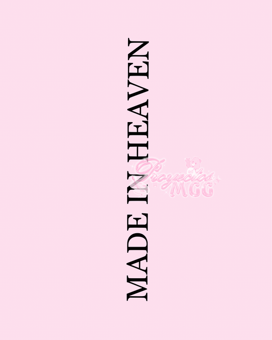 Made In Heaven Vinyl Car Decal