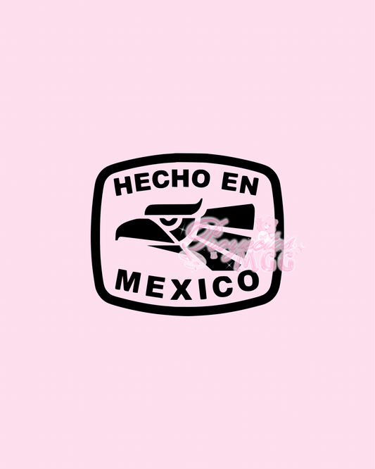 Hecho En Mexico Vinyl Car Decal