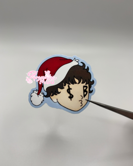 Xmas SadBoy Face Sticker
