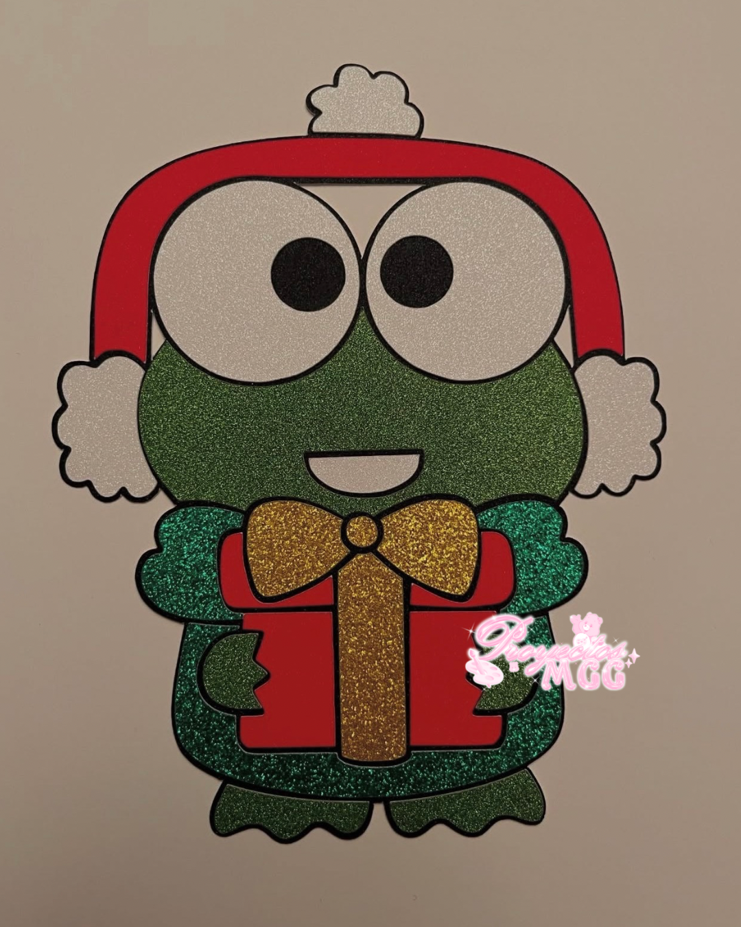 Froggy Xmas w/ Gift Bouquet Topper