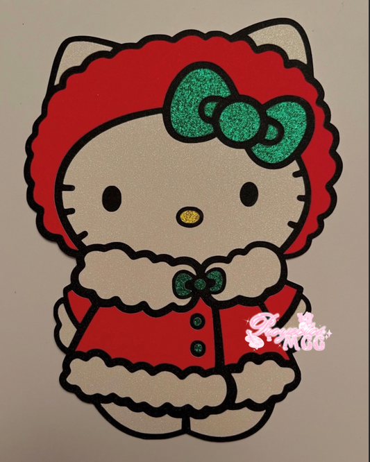 HK Red Xmas Outfit Bouquet Topper