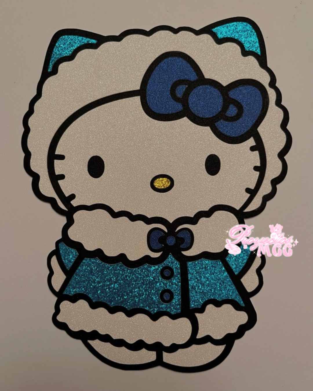 HK Blue Xmas Outfit Bouquet Topper