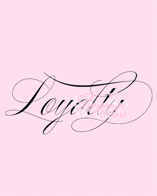 Loyalty Vinyl Car Decal