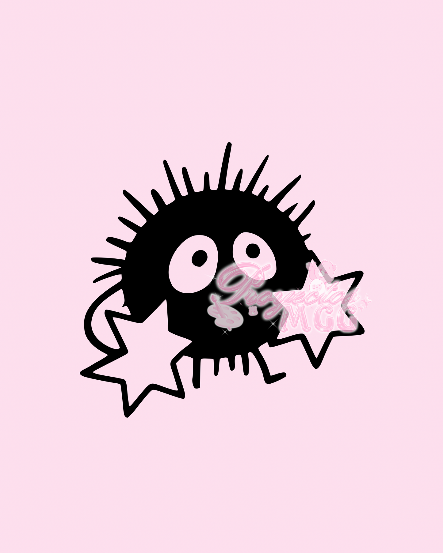 Soot Two Stars Vinyl Car Decal