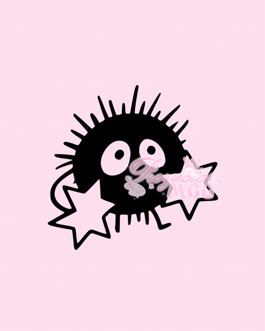 Soot Two Stars Vinyl Car Decal