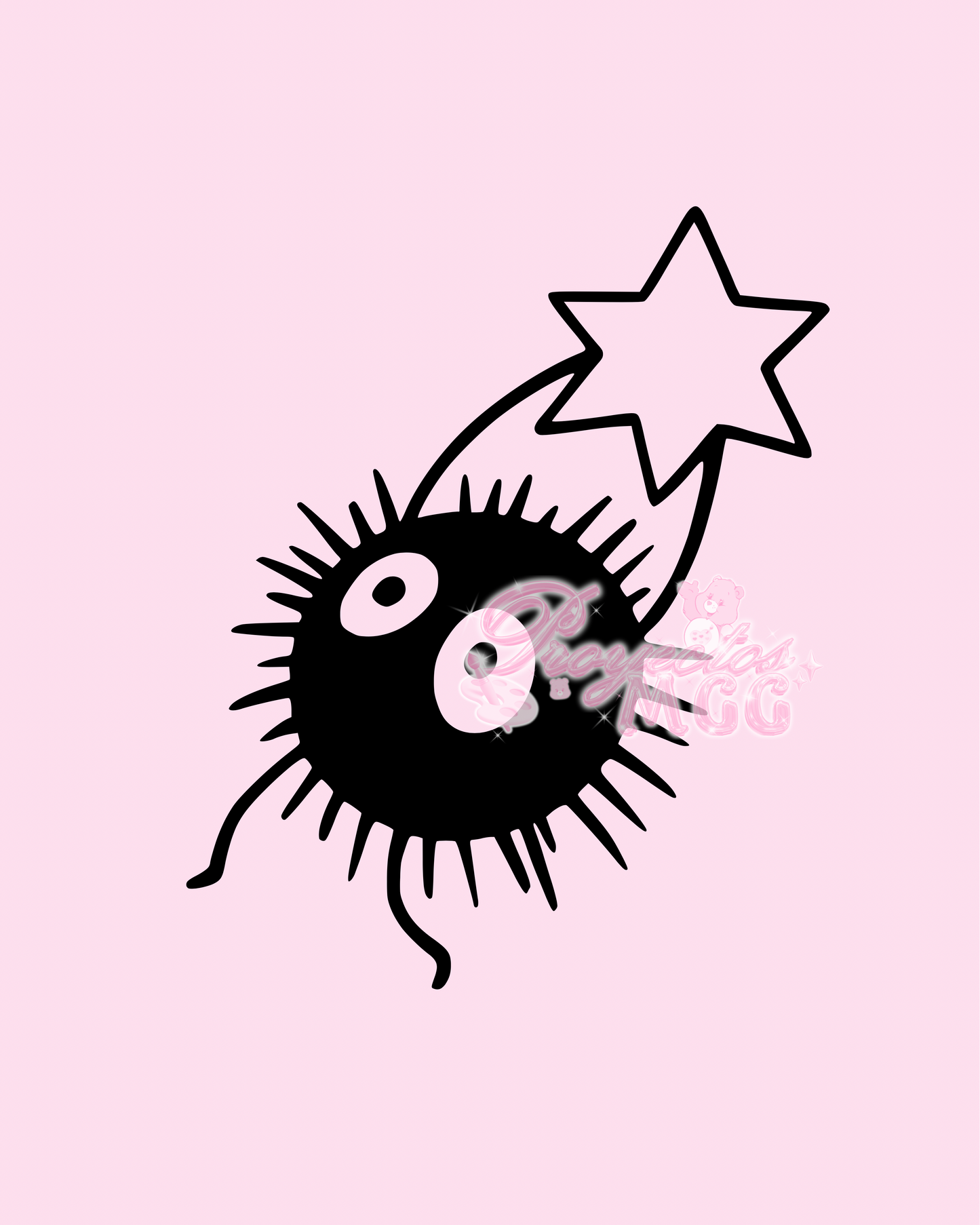 Soot Star Vinyl Car Decal
