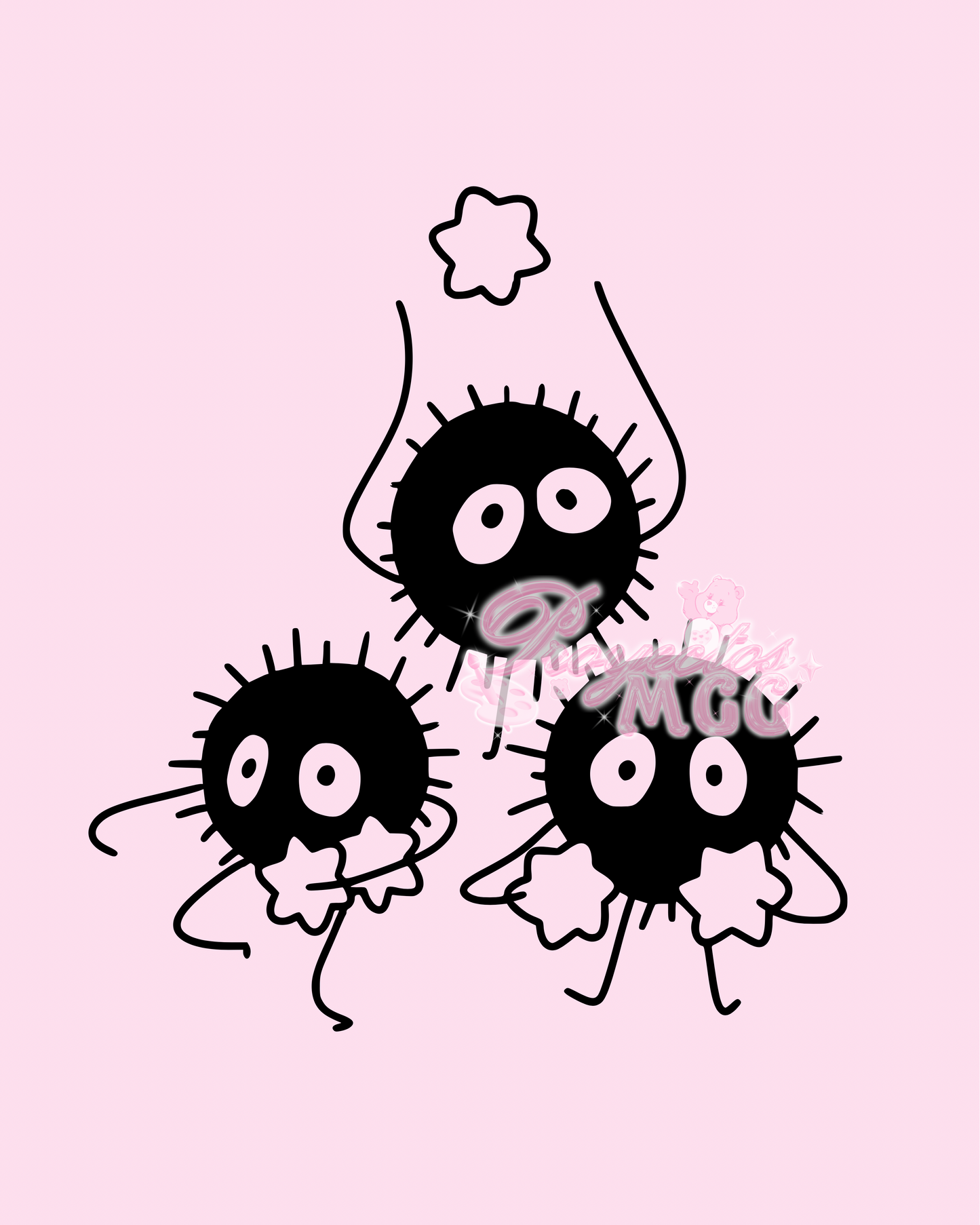 Triple Soots w/ Stars Vinyl Car Decal