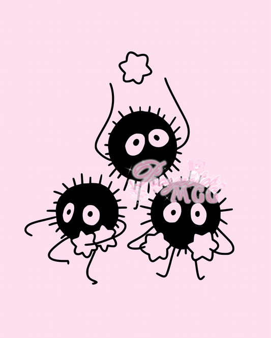 Triple Soots w/ Stars Vinyl Car Decal