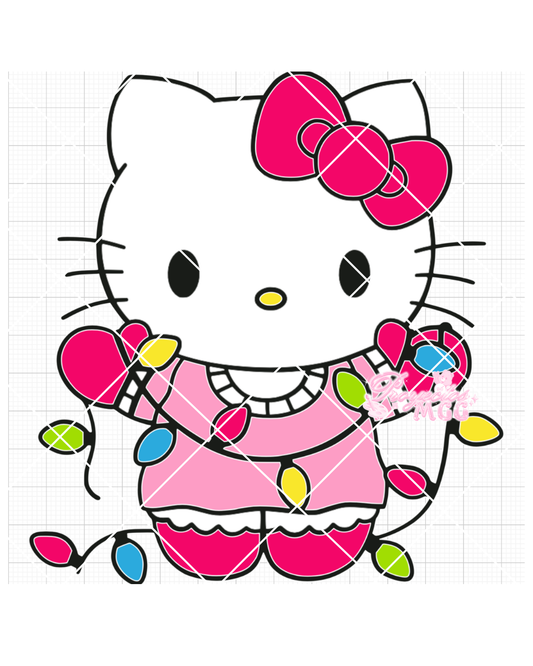 HK Xmas Lights SVG Digital File