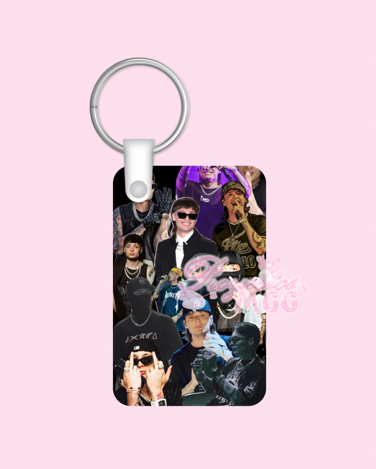 Peso Pluma Collage Keychain