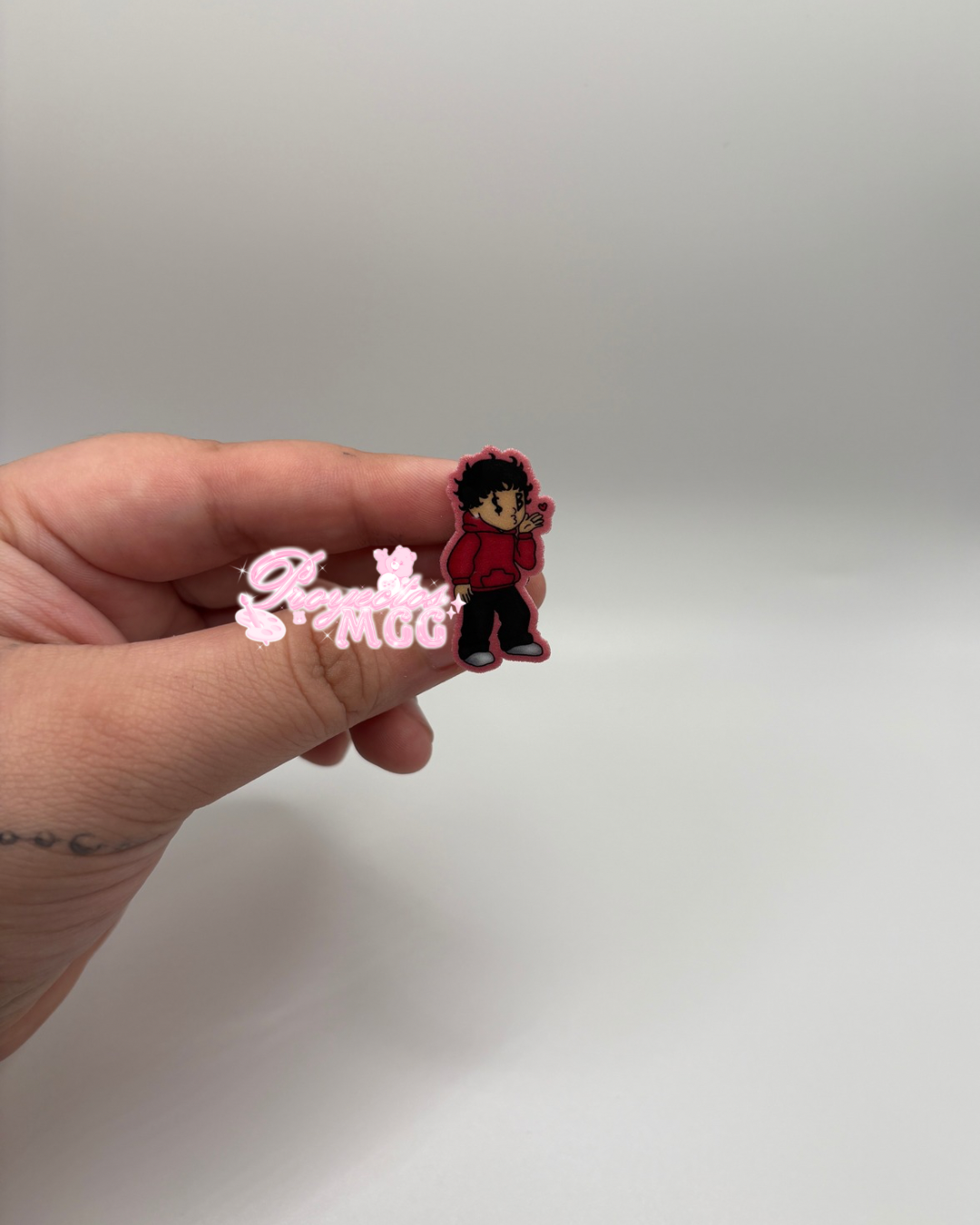 Pink SadBoy Croc Charm