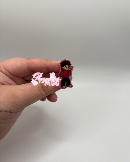 Pink SadBoy Croc Charm