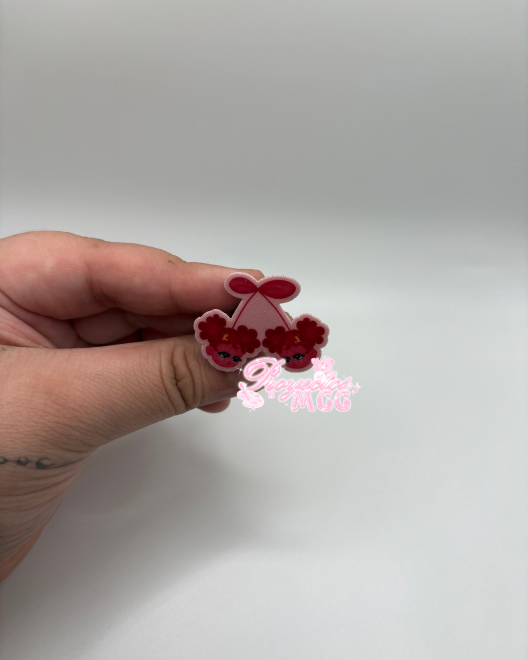 Pink SadGirl Cherry Croc Charm
