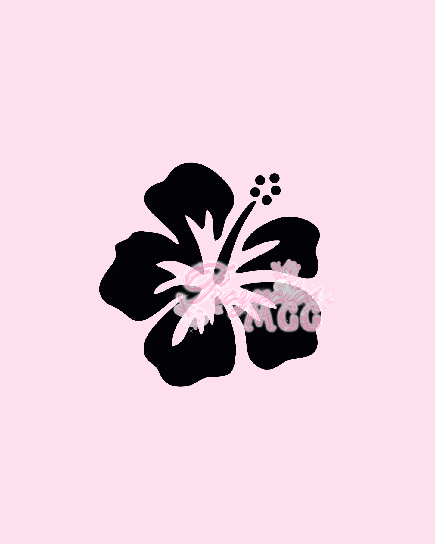 Hibiscus Flower Vinyl Car Decal
