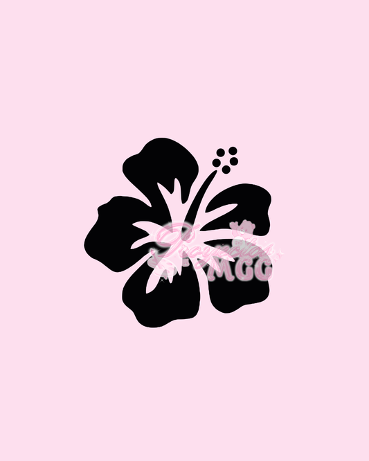 Hibiscus Flower Vinyl Car Decal