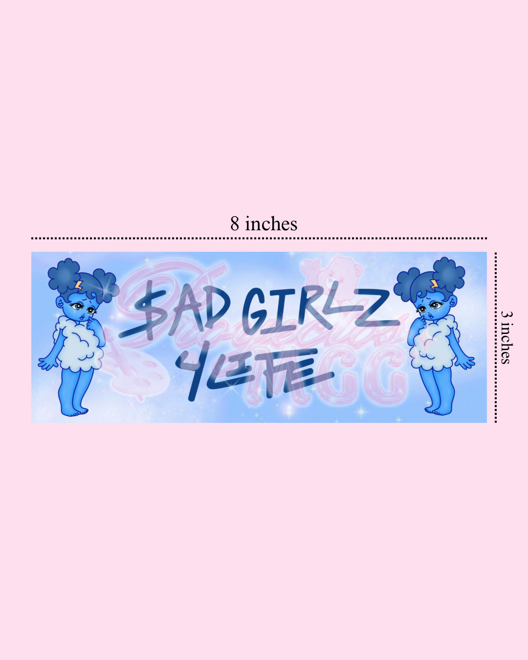 SadGirl “SG4L” Bumper Car Decal