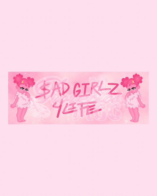 Pink SadGirl “SG4L” Bumper Car Decal