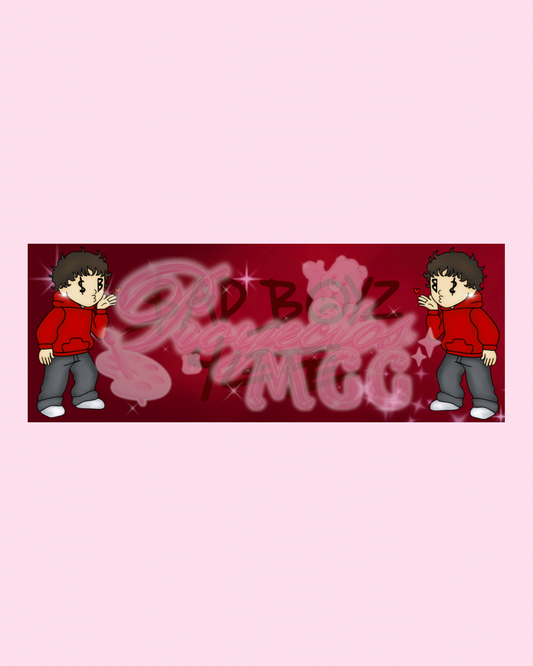 Red SadBoy “SB4L” Bumper Car Decal