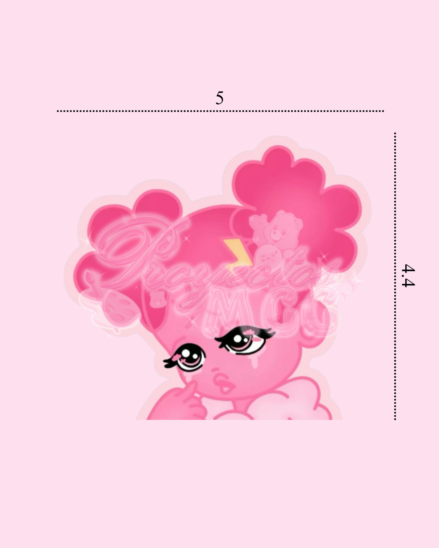 Pink SadGirl Peeker Car Decal