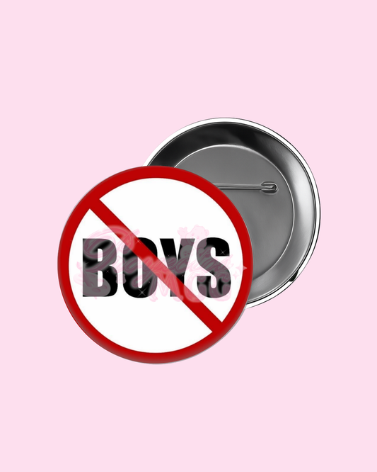 Anti-Boys Badge Pin