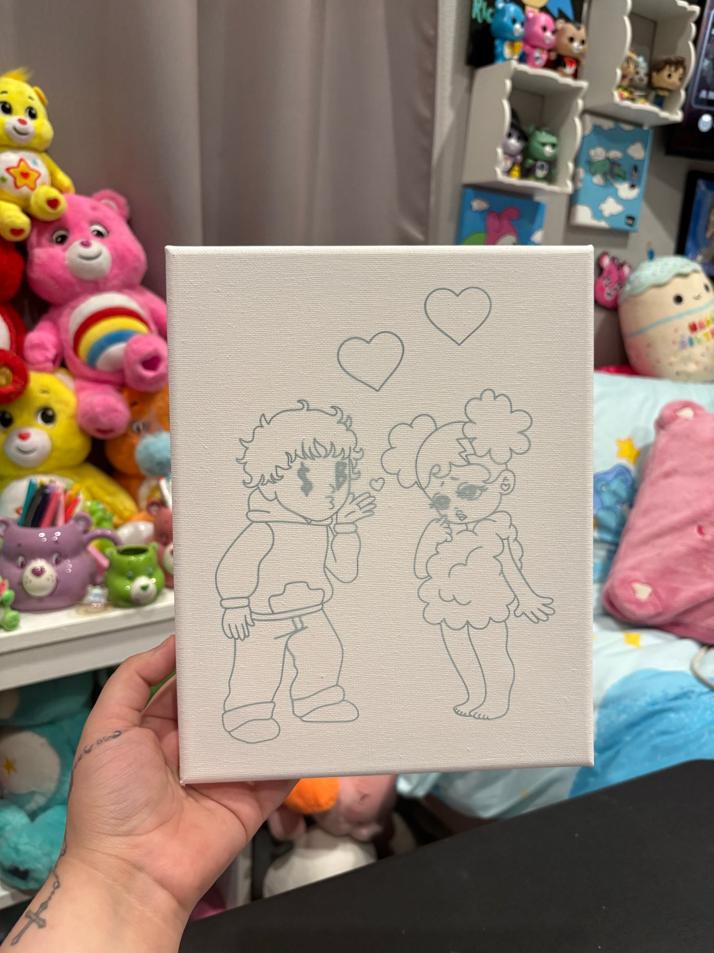SadBoy & SadGirl Prepped Canvas *discounted*