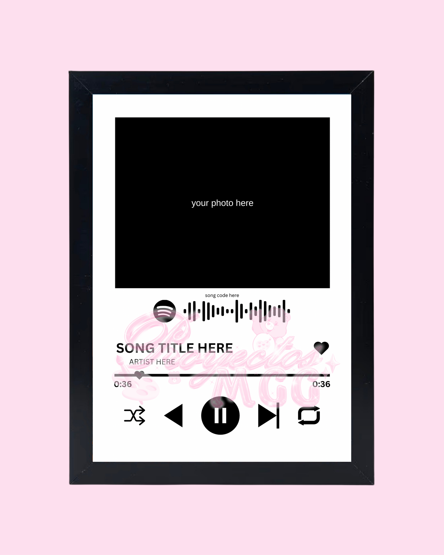 Personalized Photo Song Frame