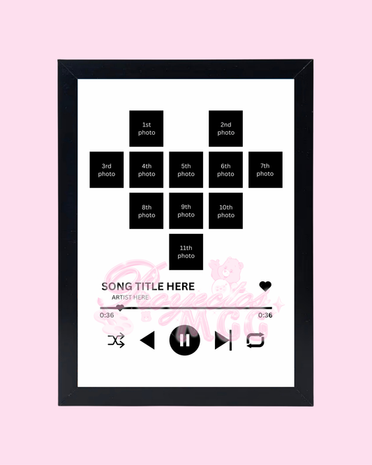 Personalized Heart Song Frame