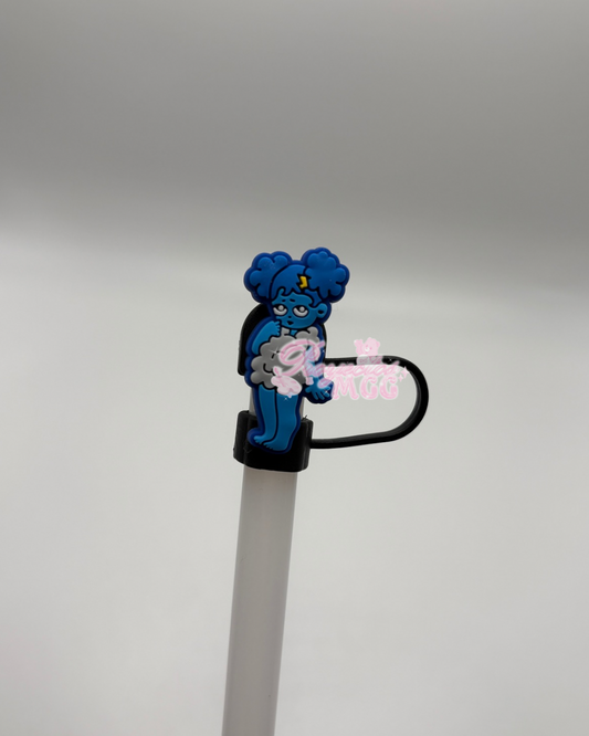 SadGirl Blu Straw Topper