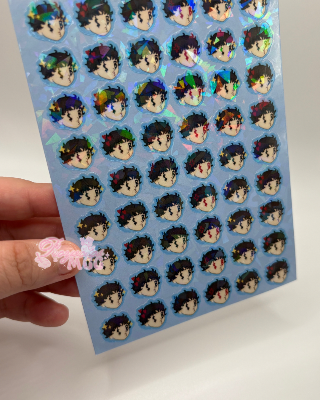 SadBoy Face Calendar Holo Sticker Sheet