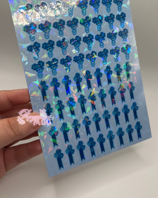SadGirl Blu Calendar Holo Sticker Sheet