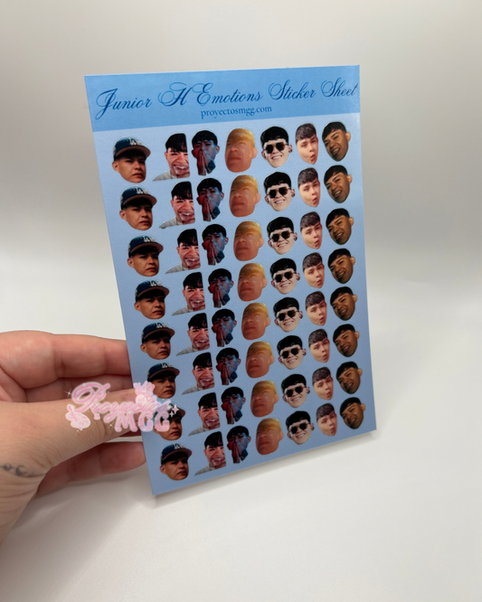 Junior H Emotions Glossy Sticker Sheet