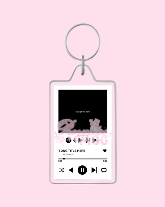 Personalized Photo Song Keychain