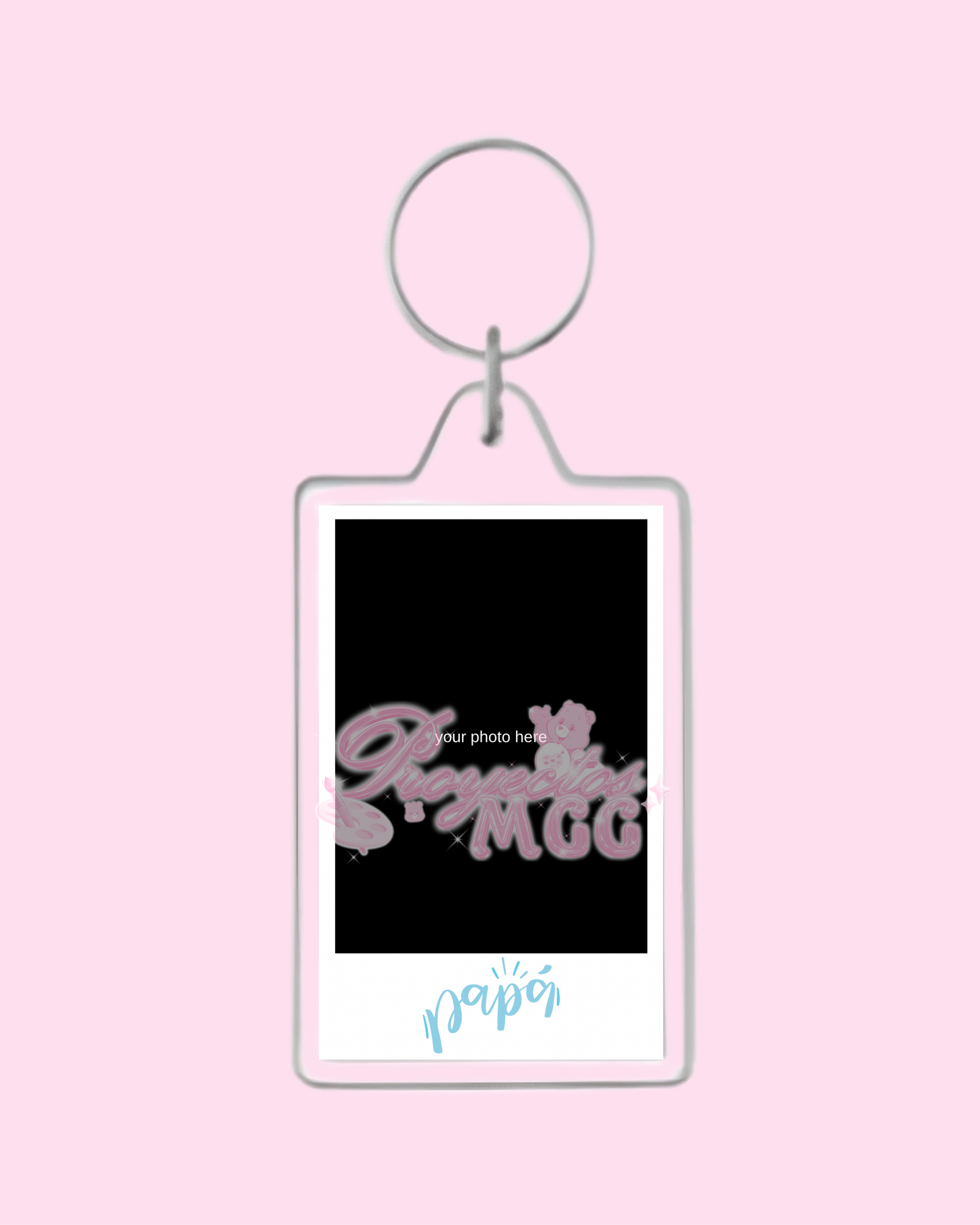 “Papá” Personalized Photo Keychain