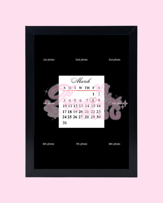 Personalized Photo & Calendar Frame
