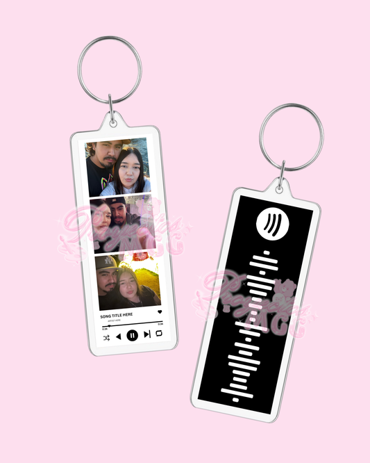 Personalized Photobooth Song & Code Keychain