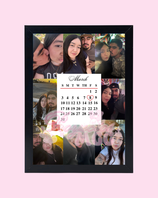 Personalized Photo & Calendar Frame
