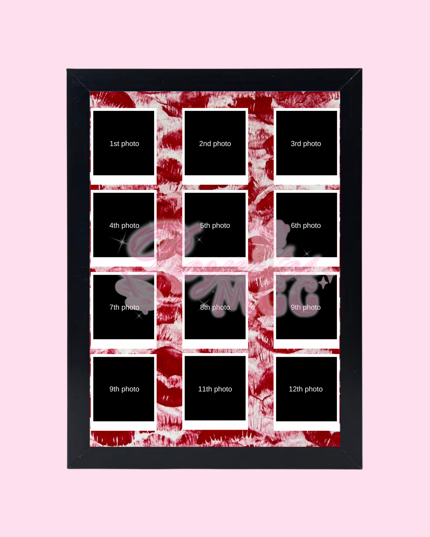 Personalized Kiss Polaroid Frame