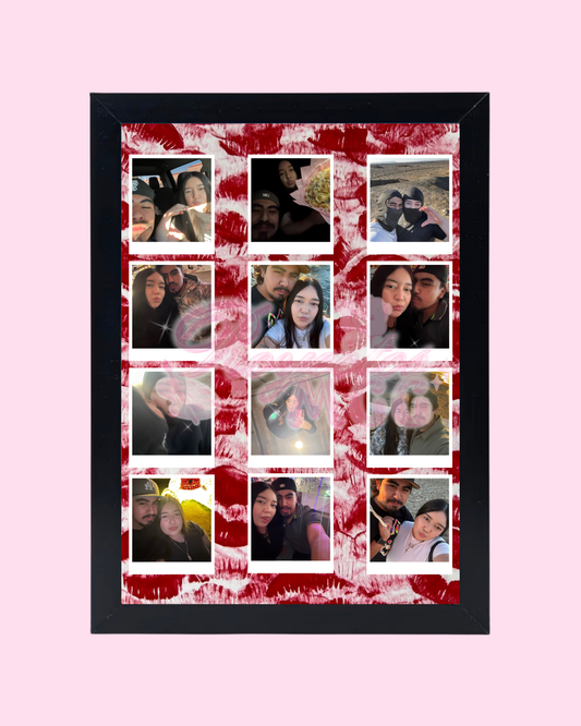 Personalized Kiss Polaroid Frame